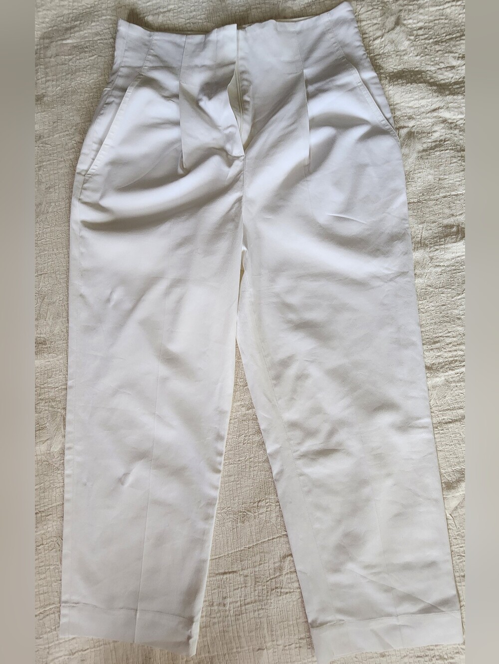 NWT Judith & Charles White Tailored Pants - Size 6 - Made in Canada